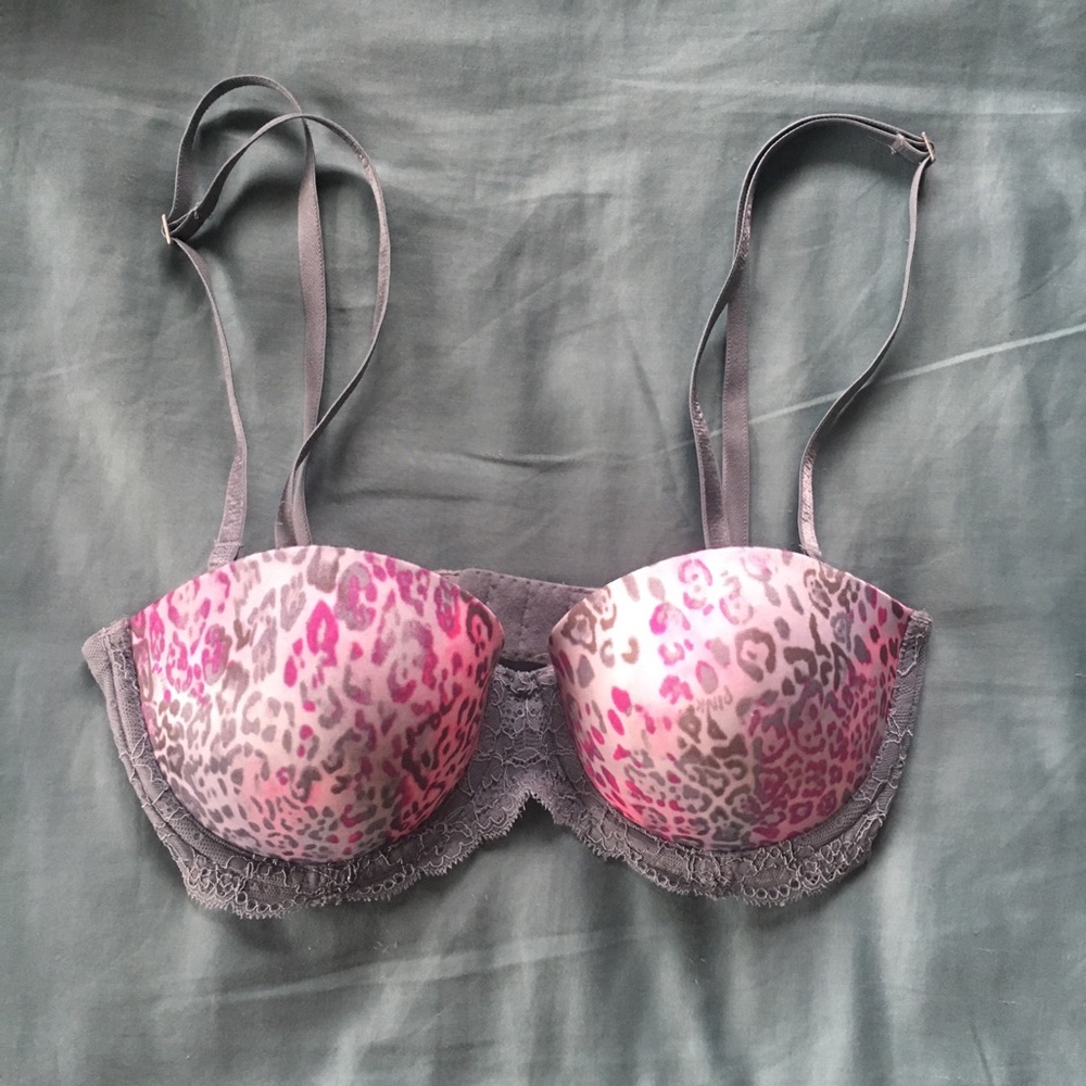 Grey cheetah VS Pink bra
